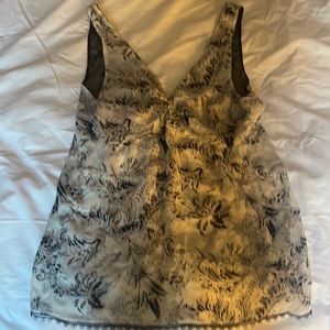 Lovely black and white print camisole